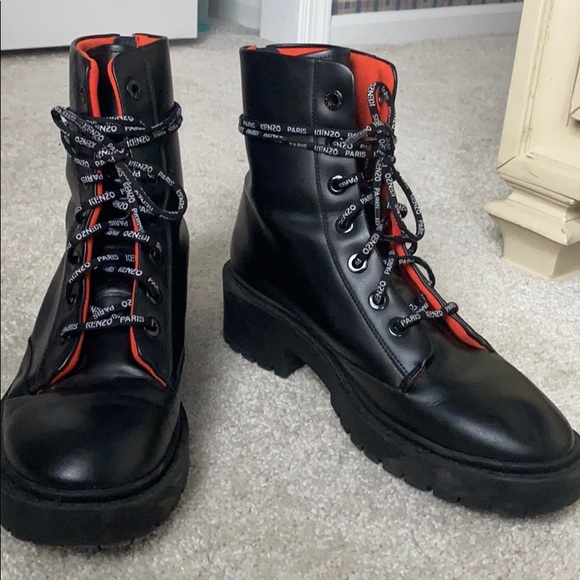 kenzo combat boots